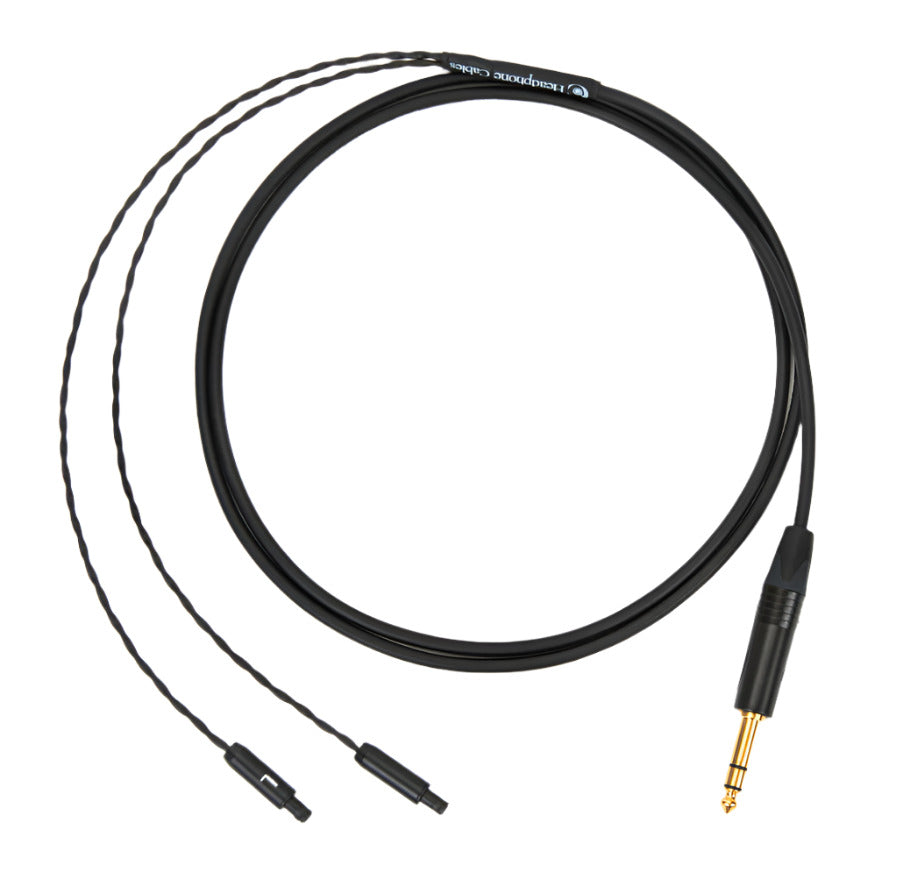 Custom Headphone Cables for Sennheiser HD 800, 800 S, 820 with a 1/4" Plug / 6ft
