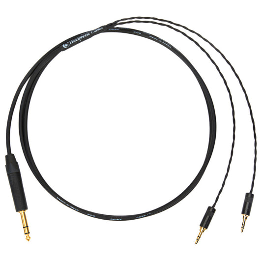 Custom Headphone Cables for HiFiMAN Headphones with a 1/4" TRS Stereo Plug - 6ft