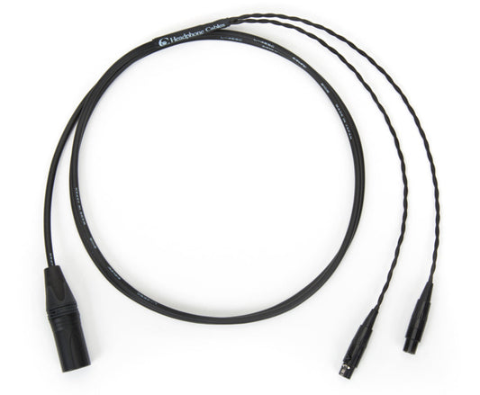 Custom Headphone Cables for Audeze LCD Series Headphones with a 4-Pin XLR / 6ft