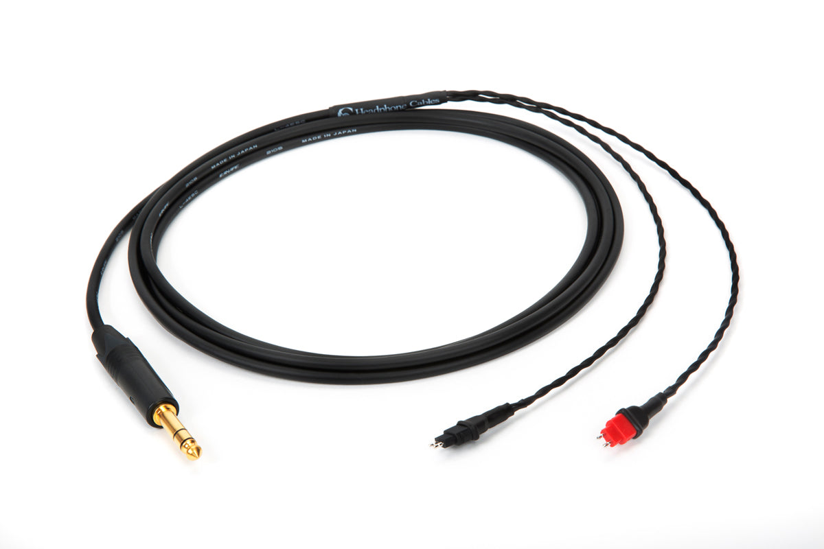 Custom Headphone Cables for Sennheiser HD600, HD650, HD 660S2 - 1/4" Plug - 10ft