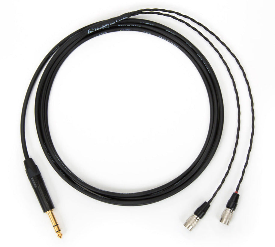 10ft Canare L-4E5C cable for Dan Clark Audio headphones with 1/4" TRS plug