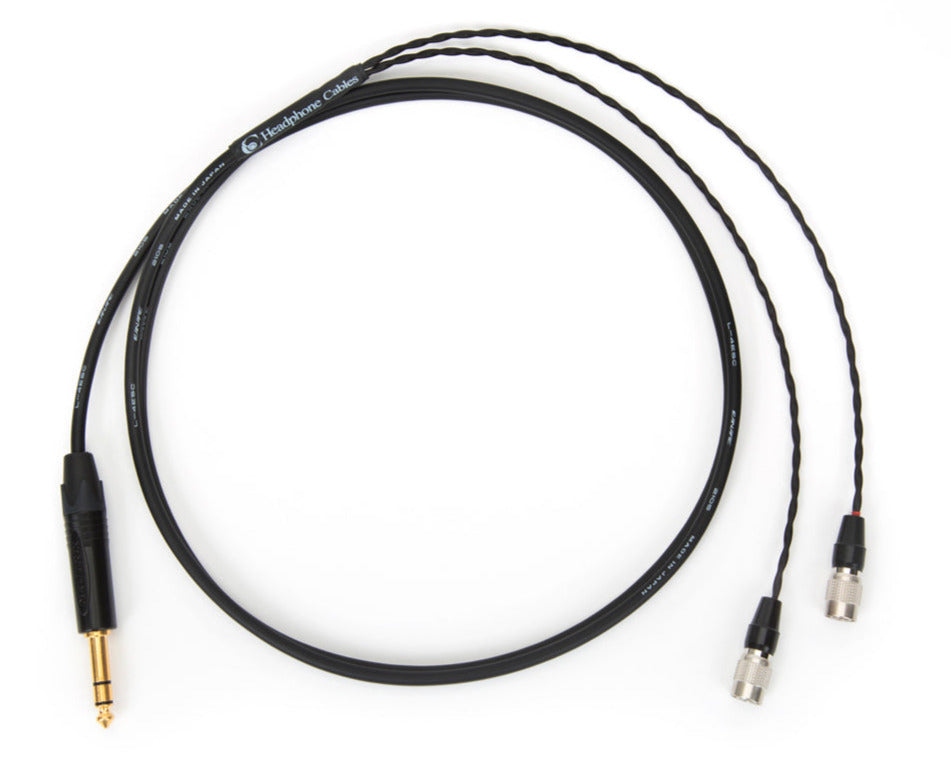 6ft Canare L-4E5C cable for Dan Clark Audio headphones with 1/4" TRS plug