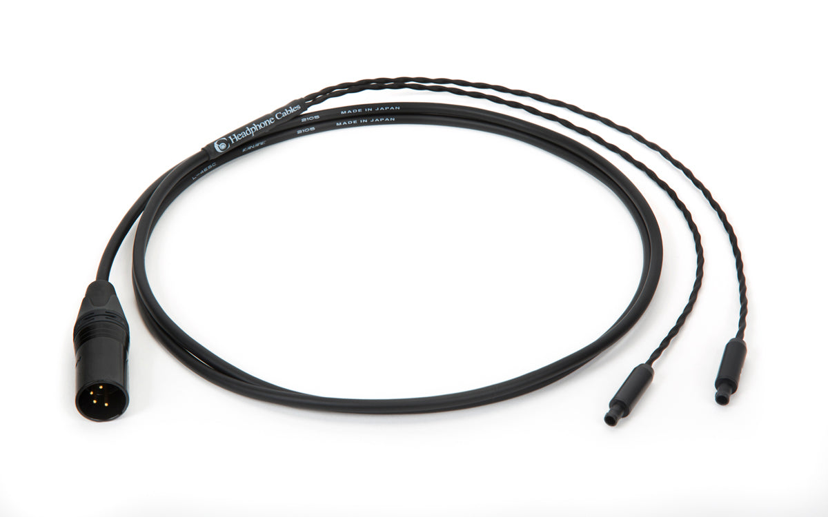 Close-up of 6ft Canare L-4E5C cable for Sennheiser HD800, 800S, 820 with 4-pin XLR