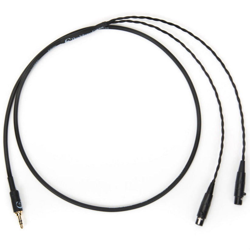 4ft Canare L-4E5C universal cable with dual mini 4-pin XLR connectors and 3.5mm TRS plug