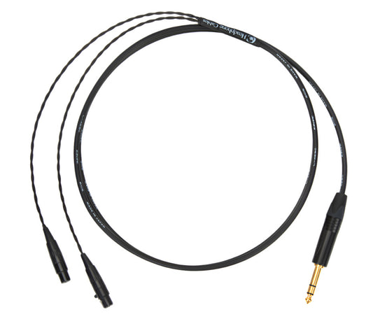 6ft Canare L-4E5C universal cable with dual mini 4-pin XLR connectors and 1/4" TRS plug