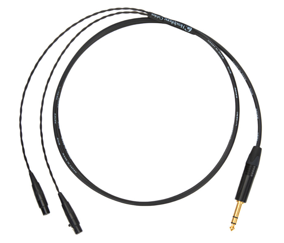 6ft Canare L-4E5C universal cable with dual mini 4-pin XLR connectors and 1/4" TRS plug